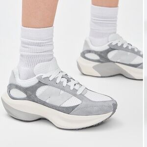 New Balance Women's White and Gray Sneakers